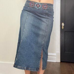 Unbranded Women's Blue and Navy Skirt